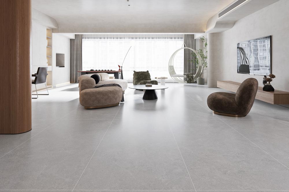 素色客廳怎能不愛，能強瓷磚讓你卷起來！