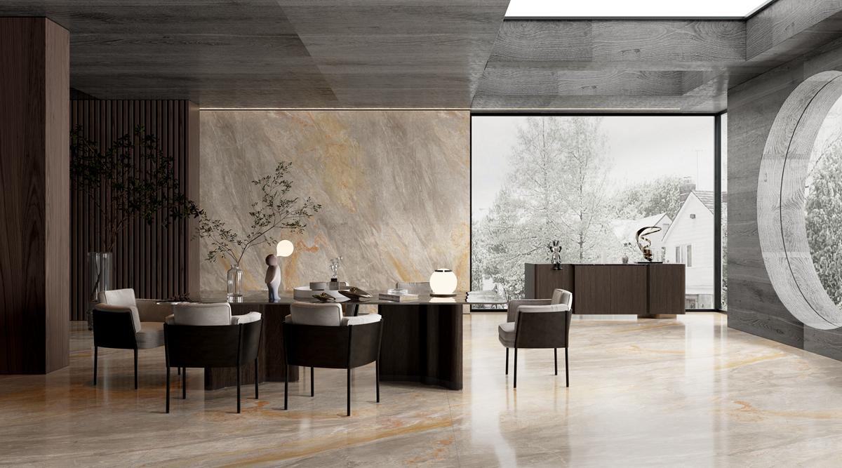 新品推介丨能強900×1800mm現(xiàn)代瓷磚，盡顯空間奢華格調